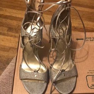 Guess silver sparkly shoes 7.5